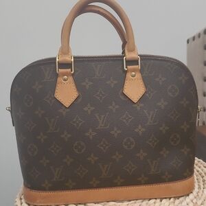 Louis Vuitton Brown and Tan Satchel